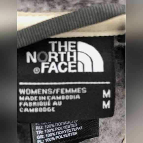 The North Face TKA Glacier Half Zip Up Hoodie Sweatshirt Heather Gray Women M - Picture 5 of 7